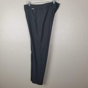 Ellen Tracy Black Straight Leg Mid-Rise Slacks 8